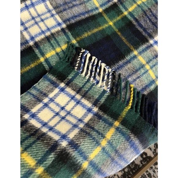 Tartan Blankets Brushed Wool Tartan Plaid 100% Wool Made In Scotland 56x68 - Picture 3 of 5
